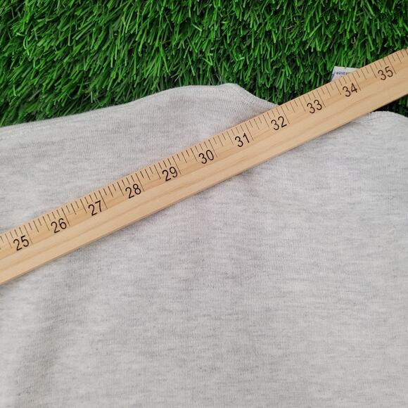 Vintage 80s Oklahoma Dad Sweatshirt XL 23x27 Gray Arch-Spellout - Picture 9 of 15